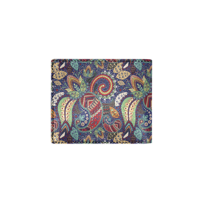 Paisley Boho Pattern Print Design A03 Men's ID Card Wallet