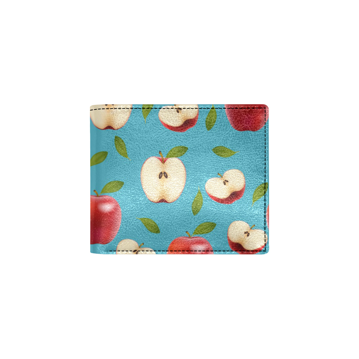 Apple Pattern Print Design AP012 Men's ID Card Wallet