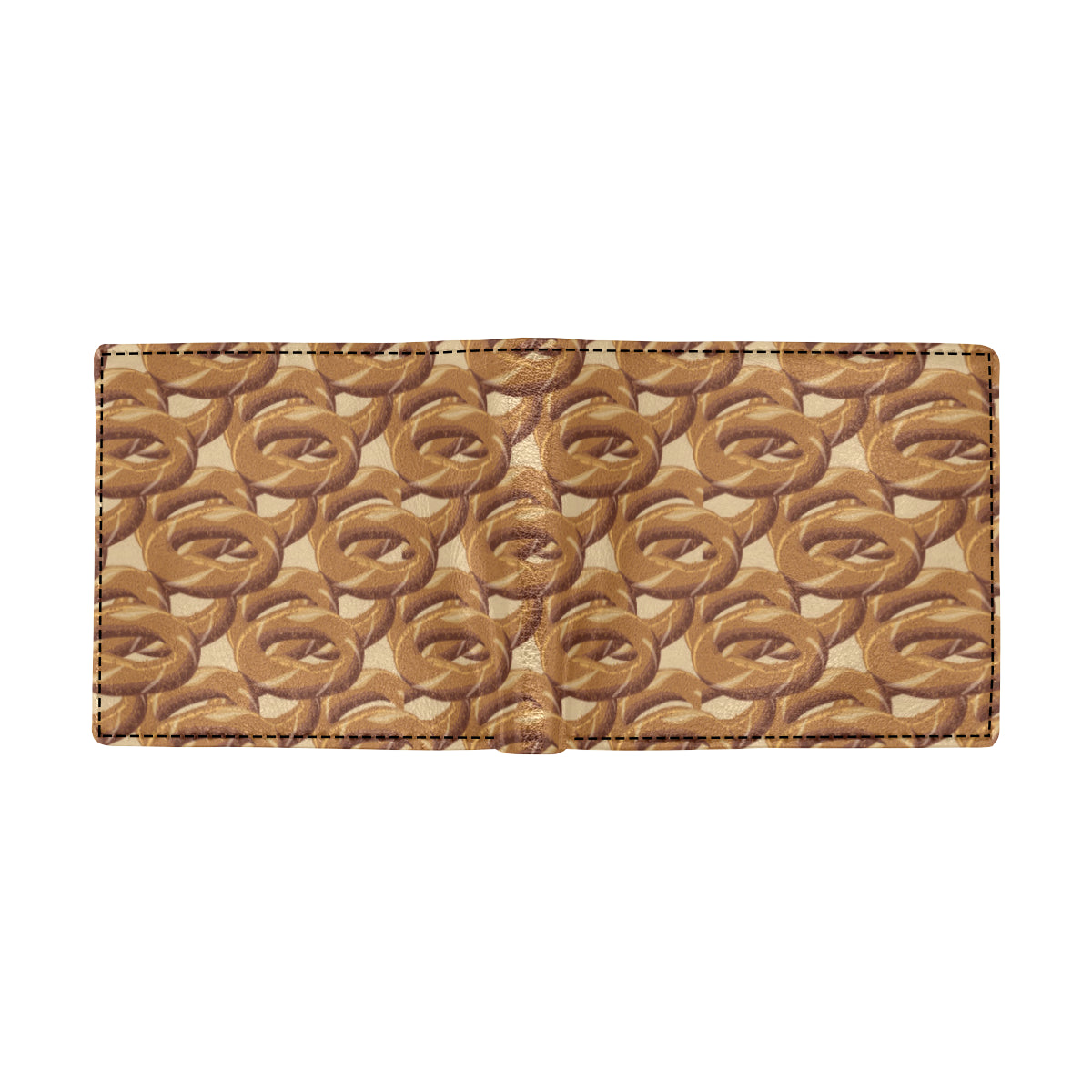 Bagel Pattern Print Design 02 Men's ID Card Wallet