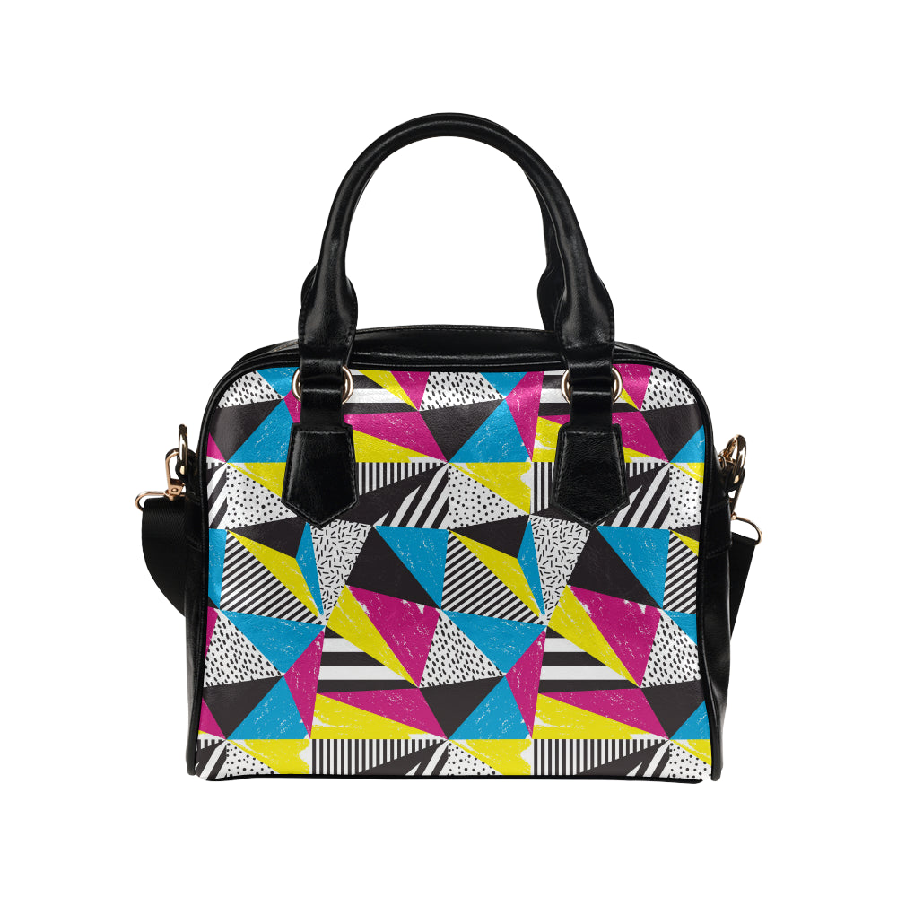 80s Pattern Print Design 2 Shoulder Handbag