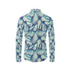 Fern Leave Summer Print Pattern Men's Long Sleeve Shirt