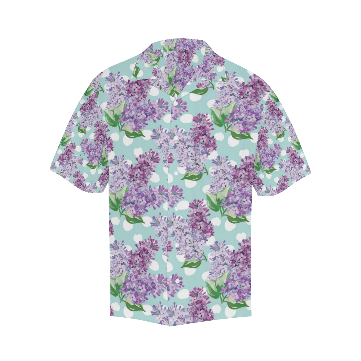 Lilac Pattern Print Design 02 Men's Hawaiian Shirt