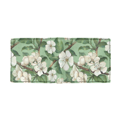 Apple blossom Pattern Print Design AB02 Men's ID Card Wallet