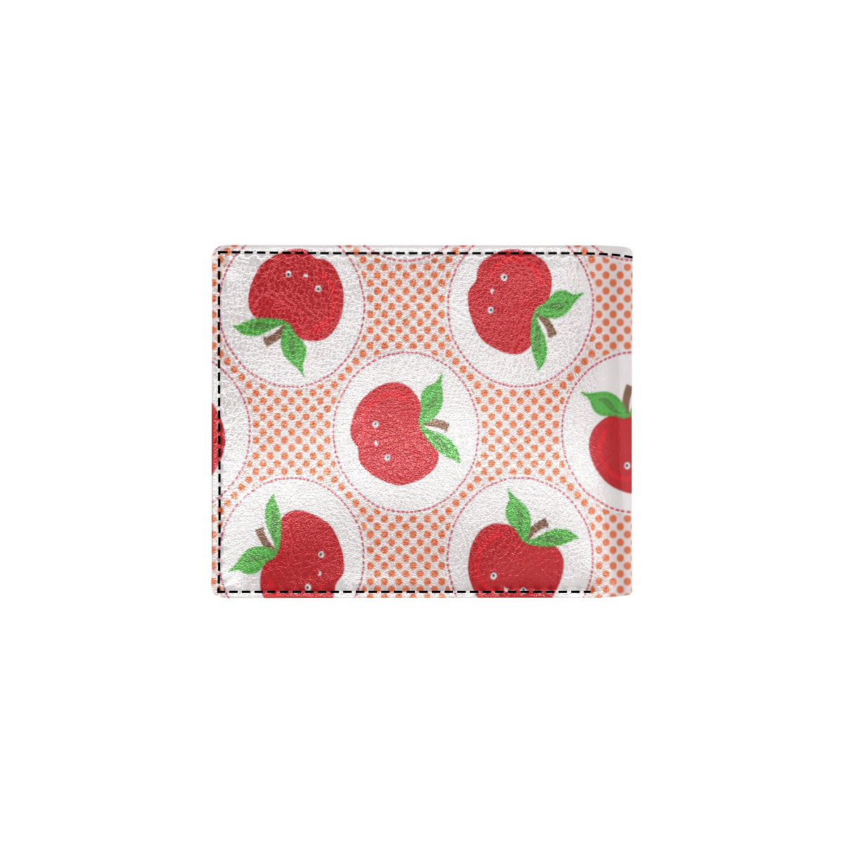 Apple Pattern Print Design AP08 Men's ID Card Wallet