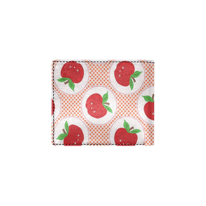 Apple Pattern Print Design AP08 Men's ID Card Wallet