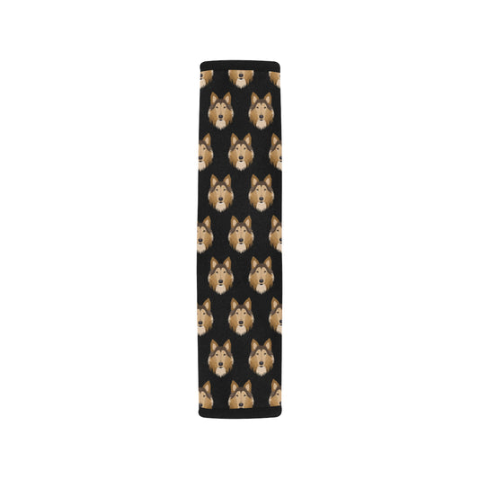 Collies Pattern Print Design 01 Car Seat Belt Cover