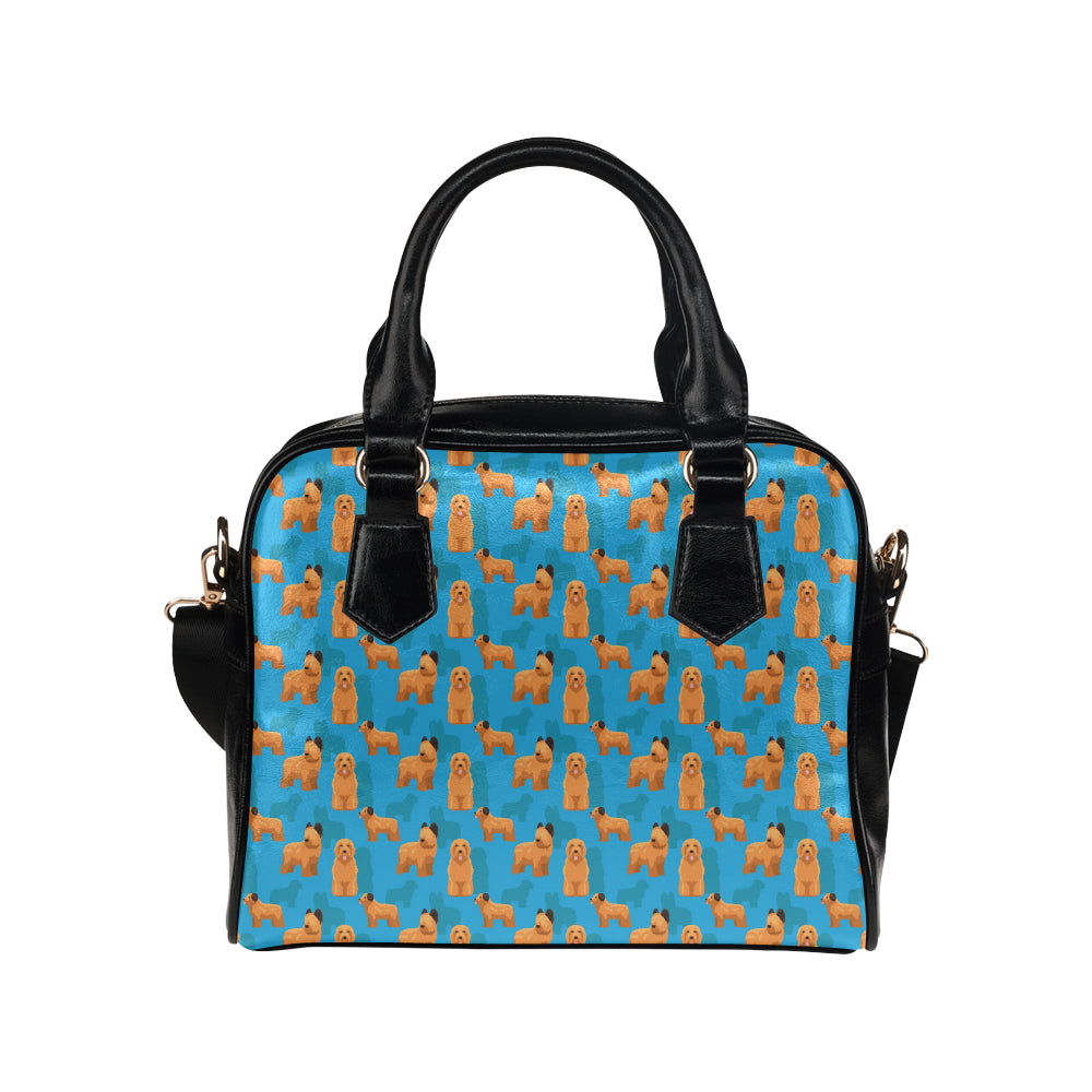 Briards Pattern Print Design 01 Shoulder Handbag