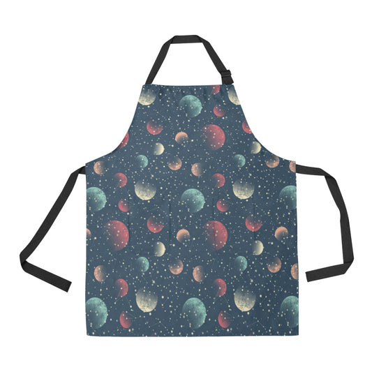 Cosmic Pattern Print Design 04 Apron with Pocket