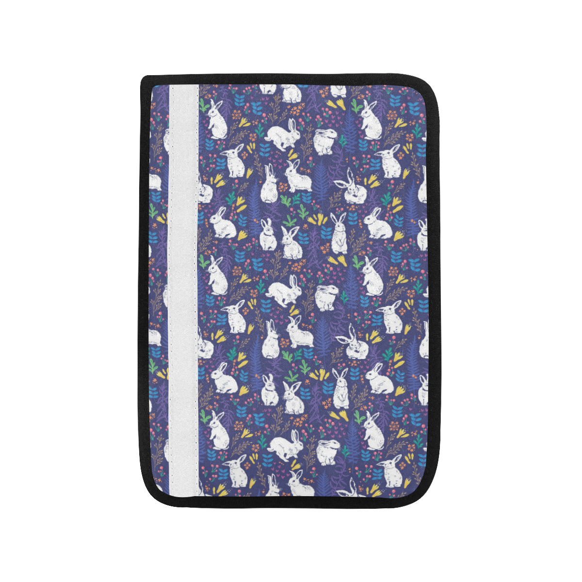 Bunny Pattern Print Design 01 Car Seat Belt Cover
