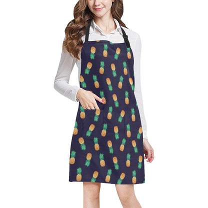 Pineapple Pattern Apron with Pocket