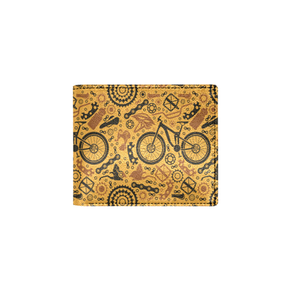 Mountain bike Pattern Print Design 03 Men's ID Card Wallet