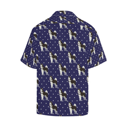 Alaskan Malamute Pattern Print Design 04 Men's Hawaiian Shirt