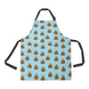 Poop Emoji Pattern Print Design A03 Apron with Pocket