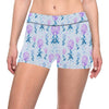 Lilac Pattern Print Design LI05 Yoga Shorts