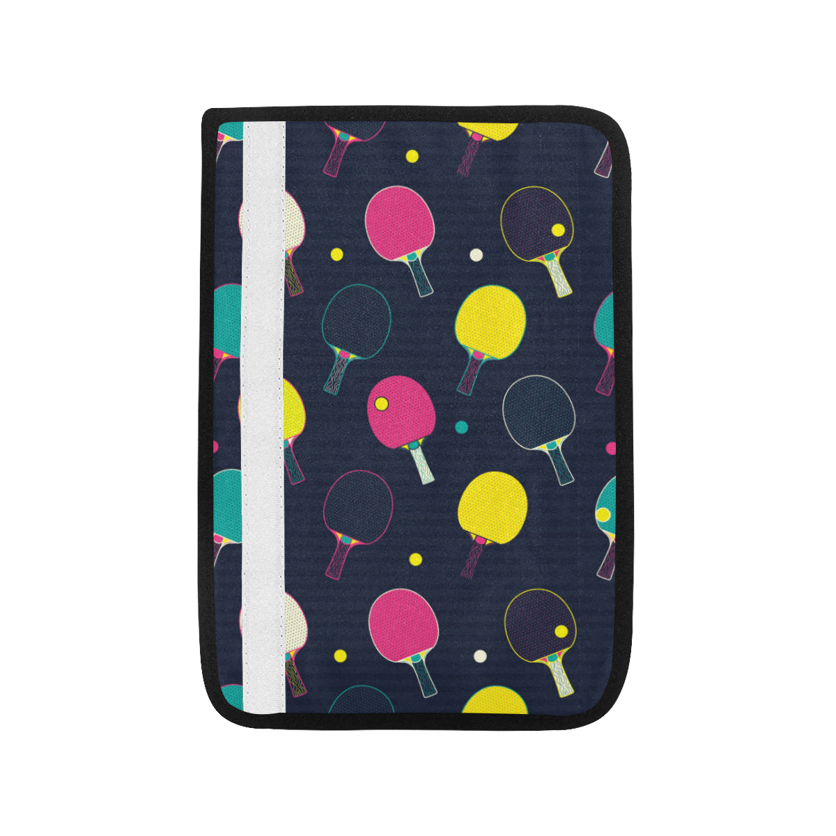 Ping Pong Pattern Print Design A04 Car Seat Belt Cover