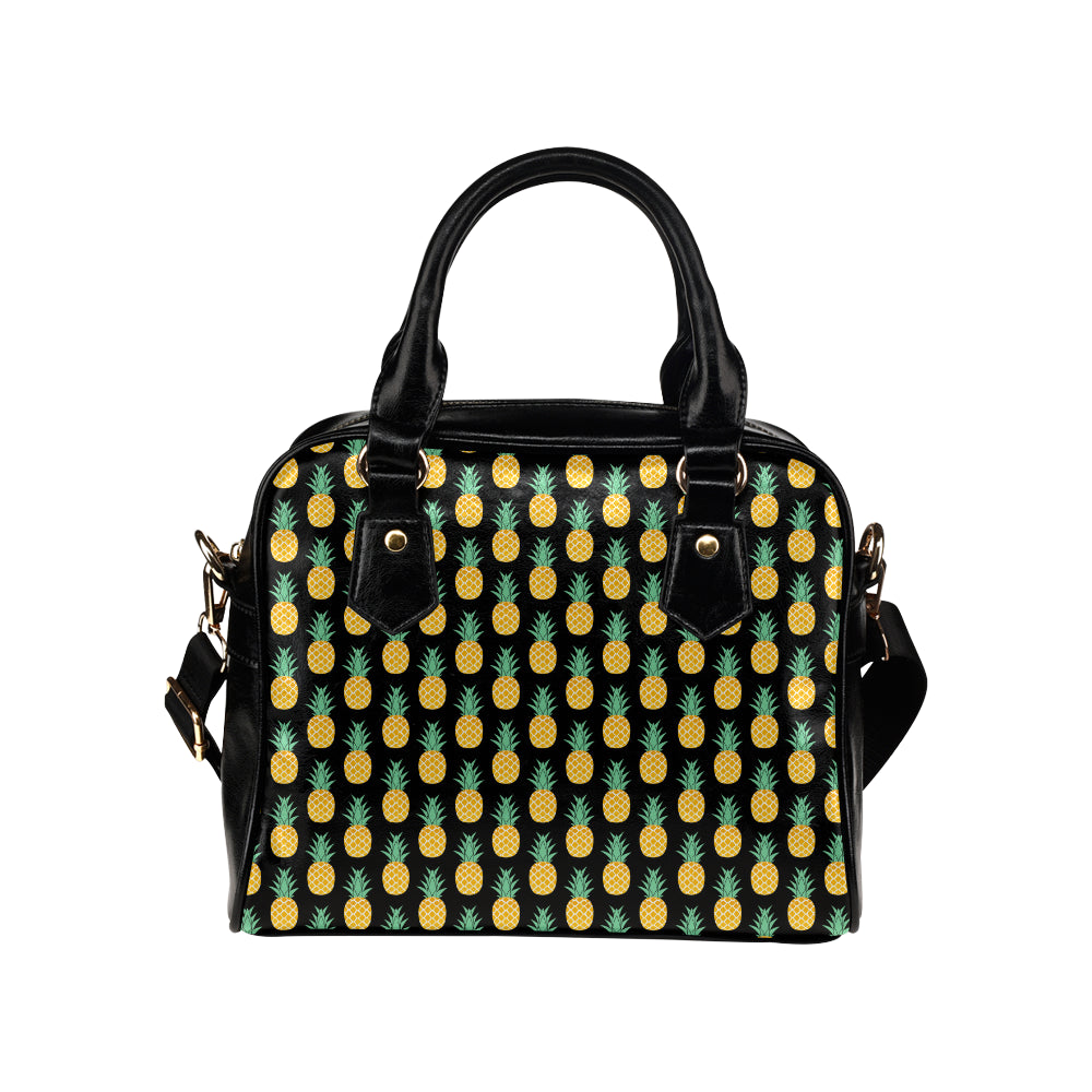 Pineapple Pattern Print Design A03 Shoulder Handbag
