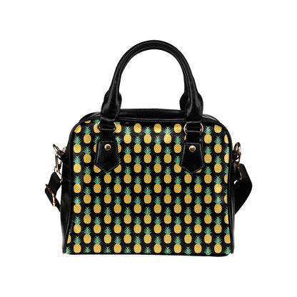 Pineapple Pattern Print Design A03 Shoulder Handbag