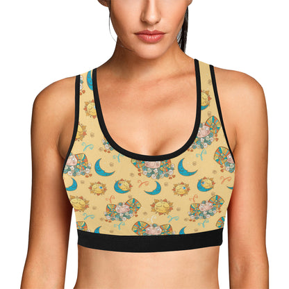 Aries Zodiac Pattern Print Design 03 Sports Bra