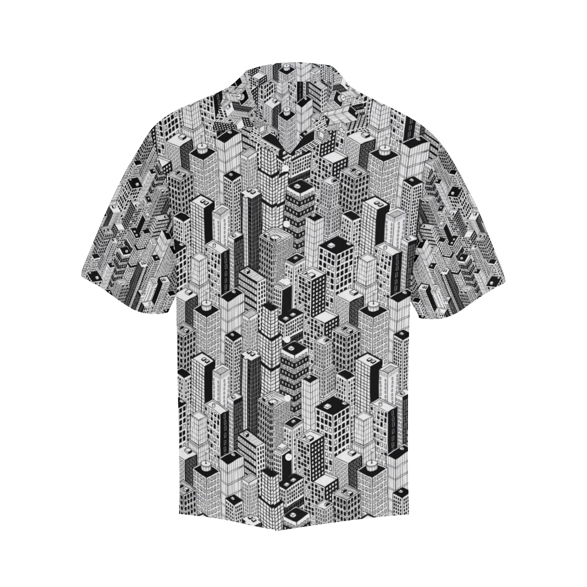 City  Pattern Print Design 02 Men's Hawaiian Shirt