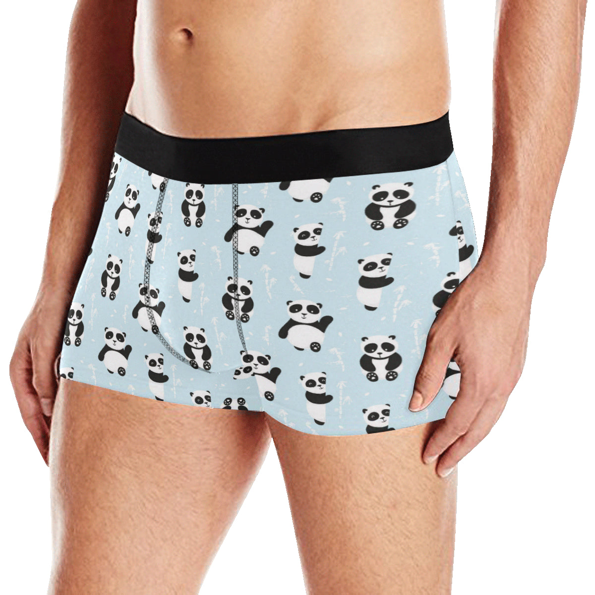 Panda Pattern Print Design A01 Men's Boxer Briefs