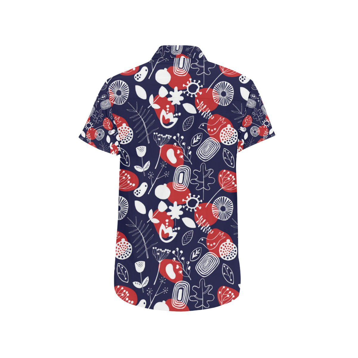 Nordic Pattern Print Design A02 Men's Short Sleeve Button Up Shirt