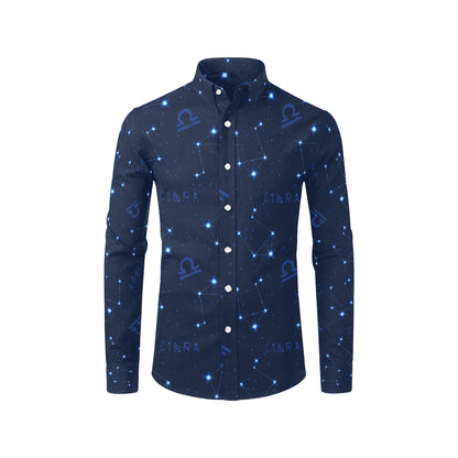 Libra Pattern Print Design 04 Men's Long Sleeve Shirt