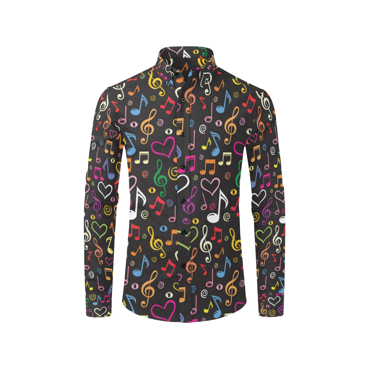 Music note Pattern Print Design A01 Men's Long Sleeve Shirt