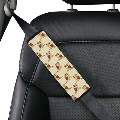 Owl Pattern Print Design A07 Car Seat Belt Cover