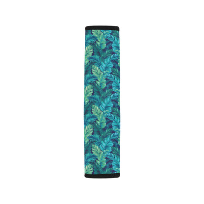 Banana Leaf Pattern Print Design 06 Car Seat Belt Cover