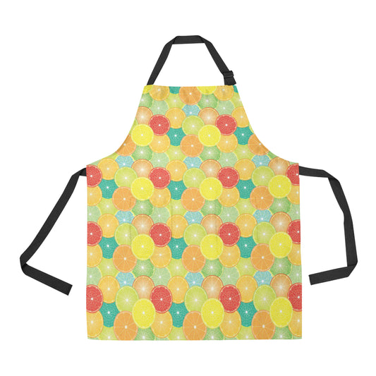 Citrus  Pattern Print Design 01 Apron with Pocket