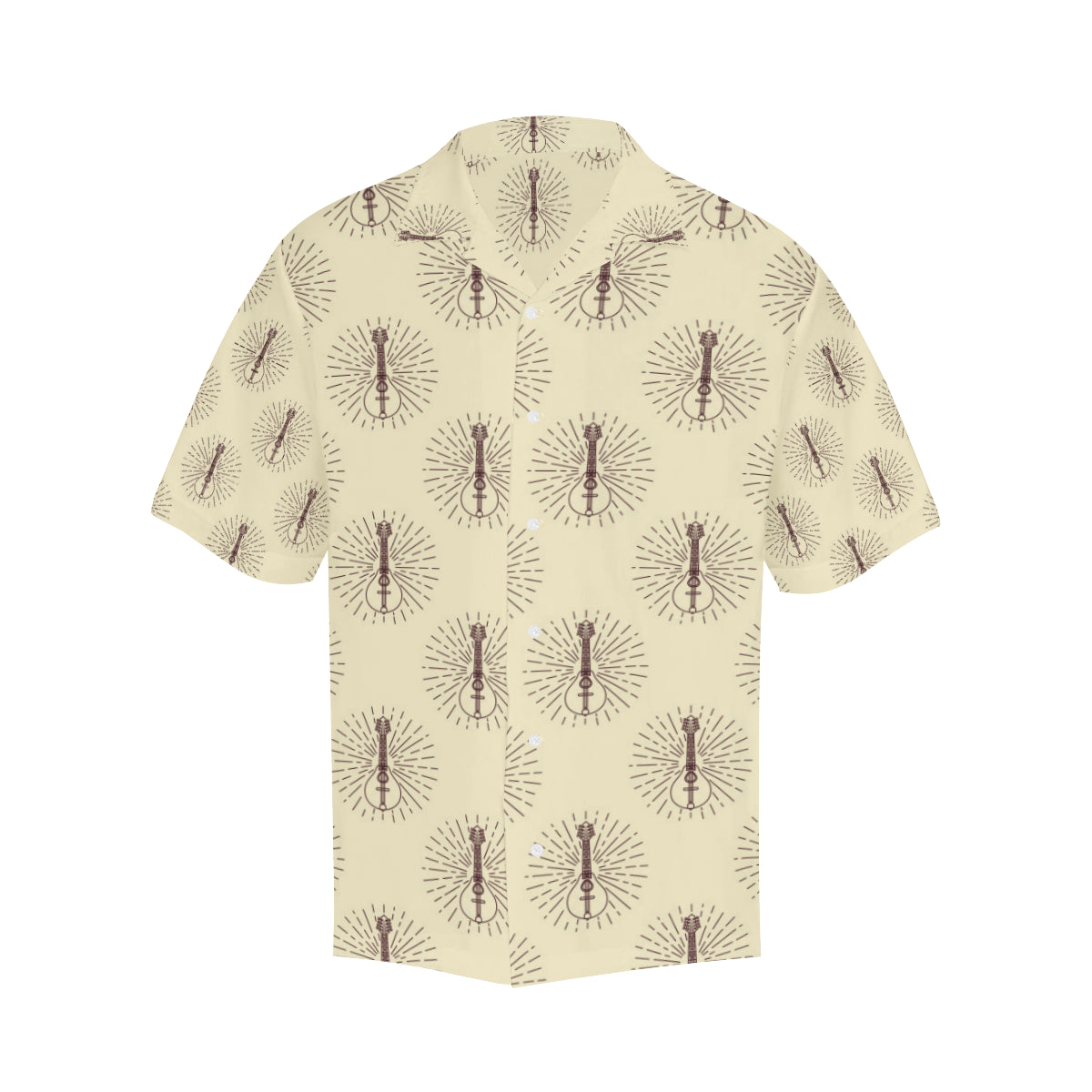 Mandolin Pattern Print Design 02 Men's Hawaiian Shirt