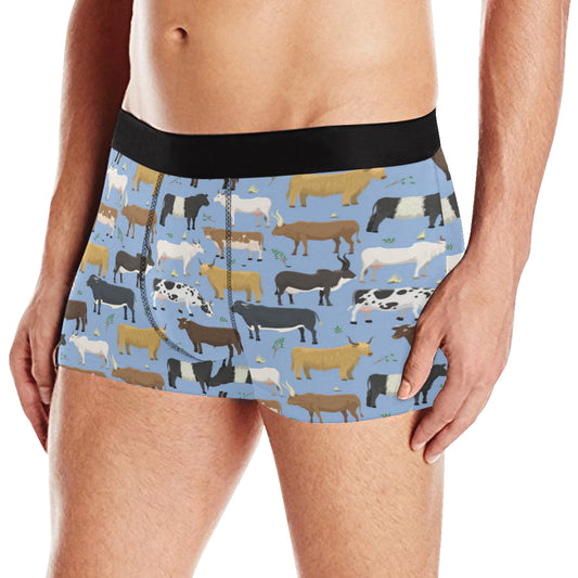 Cattle Pattern Print Design 02 Men's Boxer Briefs