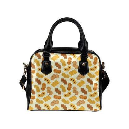 Cookie Pattern Print Design 06 Shoulder Handbag