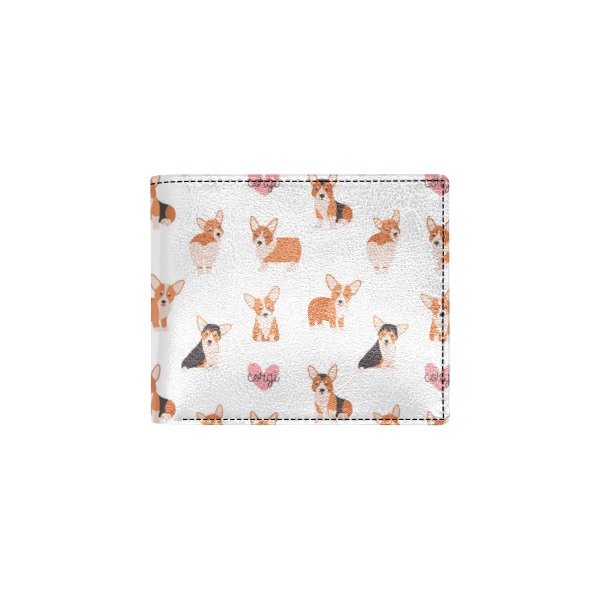 Cardigan Welsh Corgis Pattern Print Design 02 Men's ID Card Wallet