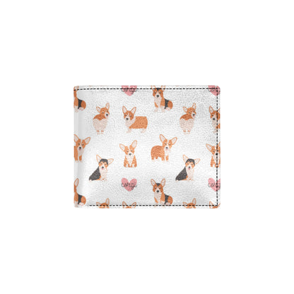 Cardigan Welsh Corgis Pattern Print Design 02 Men's ID Card Wallet