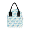 Sea Turtle Pattern Print Design T01 Insulated Lunch Bag