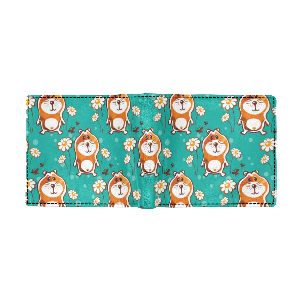 Hamster Pattern Print Design 01 Men's ID Card Wallet