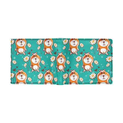 Hamster Pattern Print Design 01 Men's ID Card Wallet