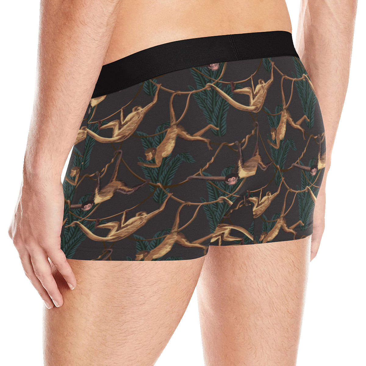Monkey Pattern Print Design 02 Men's Boxer Briefs