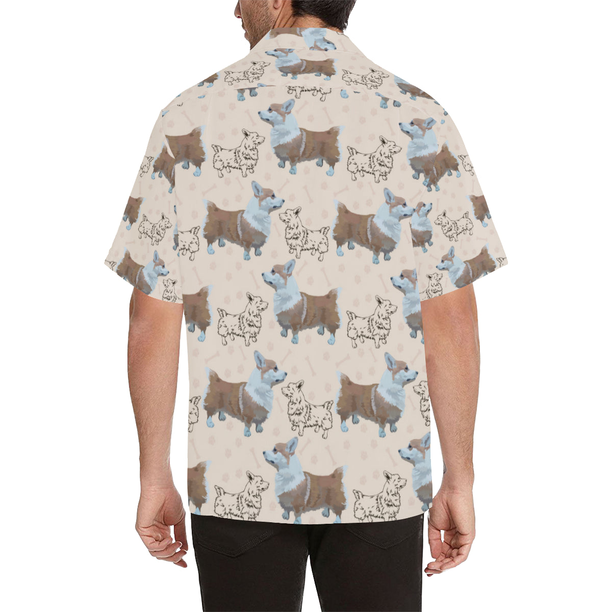 Pembroke Welsh Corgis Pattern Print Design A03 Men's Hawaiian Shirt