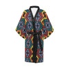 African Pattern Print Design 08 Women's Short Kimono