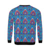 lotus Boho Pattern Print Design LO010 Men Long Sleeve Sweatshirt