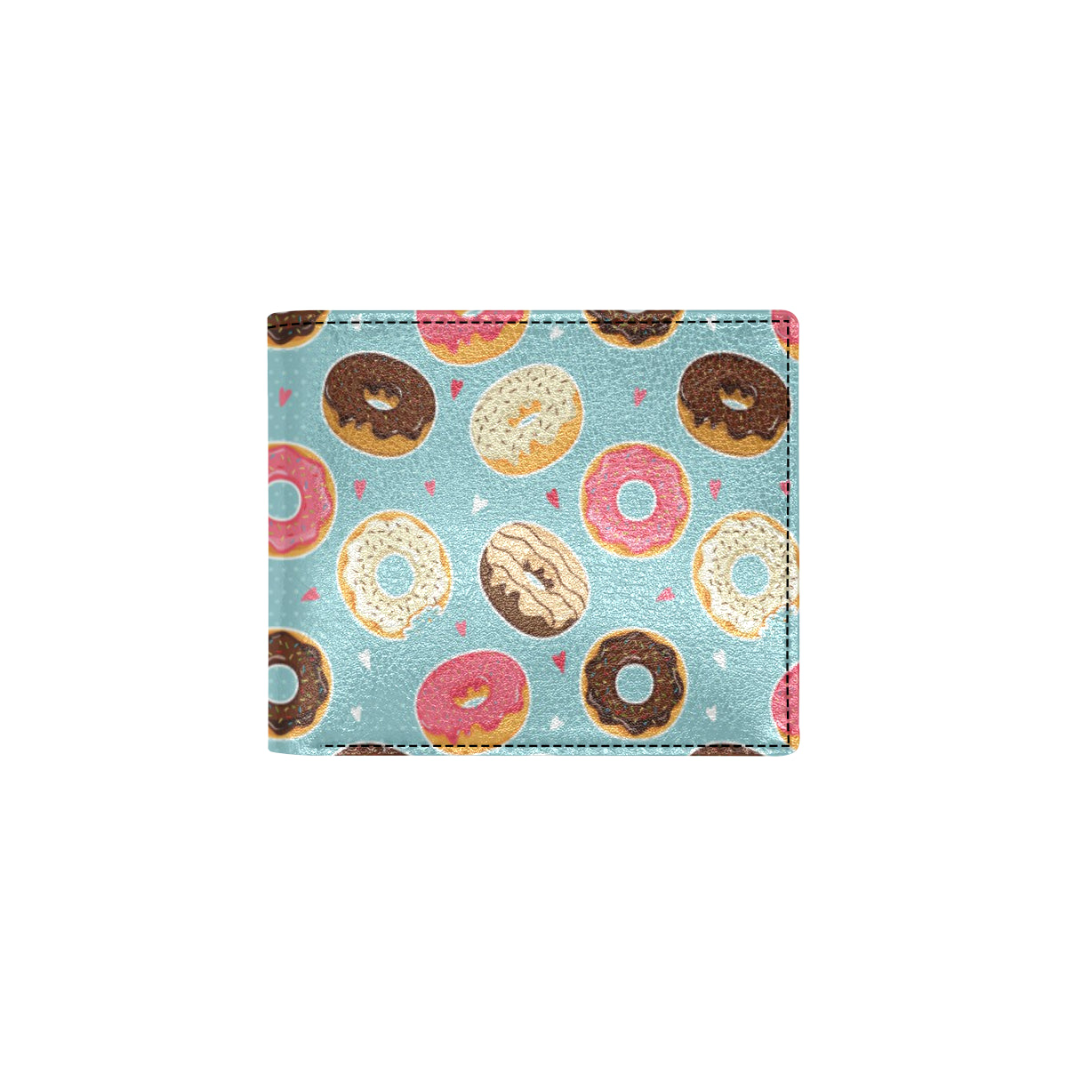 Donut Pattern Print Design DN04 Men's ID Card Wallet