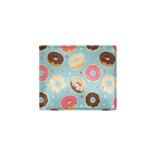 Donut Pattern Print Design DN04 Men's ID Card Wallet