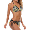 Yellow Plumeria Hawaiian Flowers Bikini