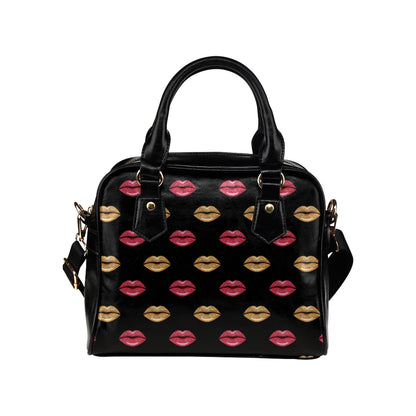 Lip Pattern Print Design 03 Shoulder Handbag