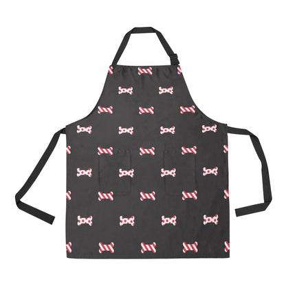 Dog Bone Pattern Print Design 04 Apron with Pocket