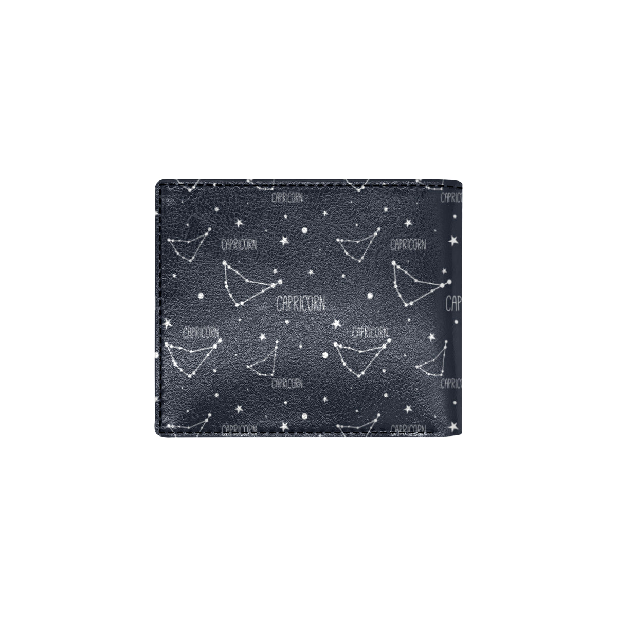 Capricorn Zodiac Pattern Print Design 01 Men's ID Card Wallet