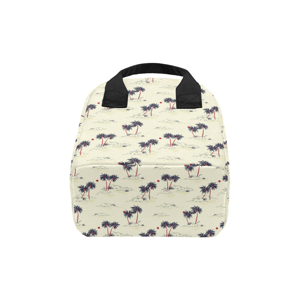 Palm Tree Pattern Print Design PT08 Insulated Lunch Bag