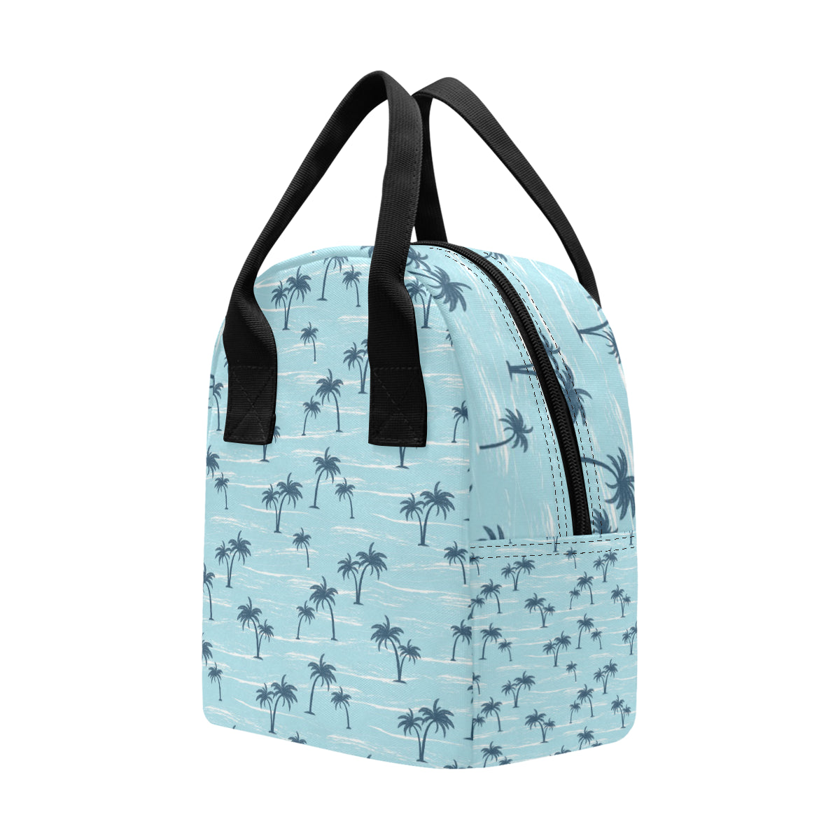 Palm Tree Pattern Print Design PT04 Insulated Lunch Bag